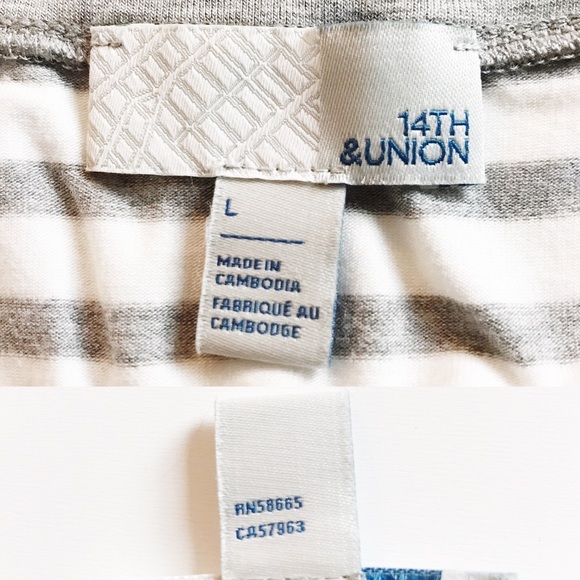 14TH & UNION CCO 3/4 Length Boatneck Tee - Picture 6 of 8